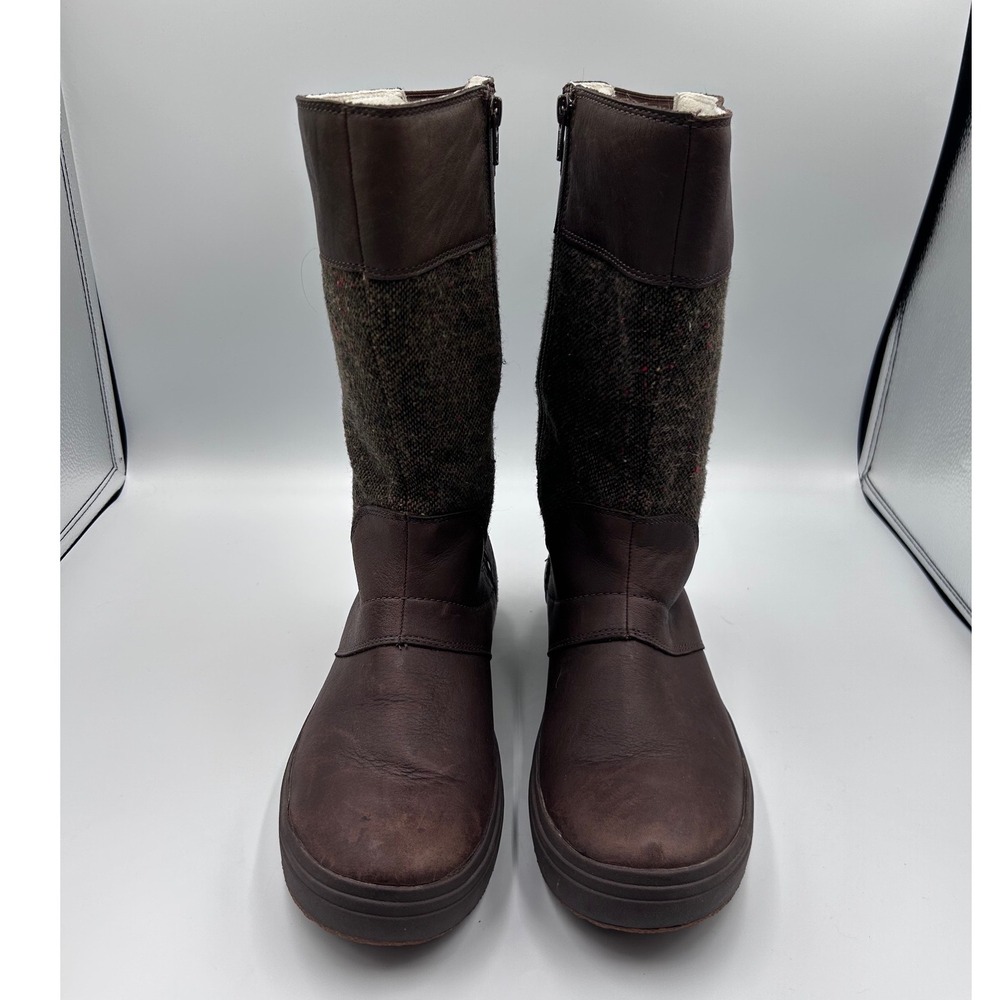 Merrell Haven Tall Buckle Waterproof Insulated Wool Boots Brown J17842 Size 9